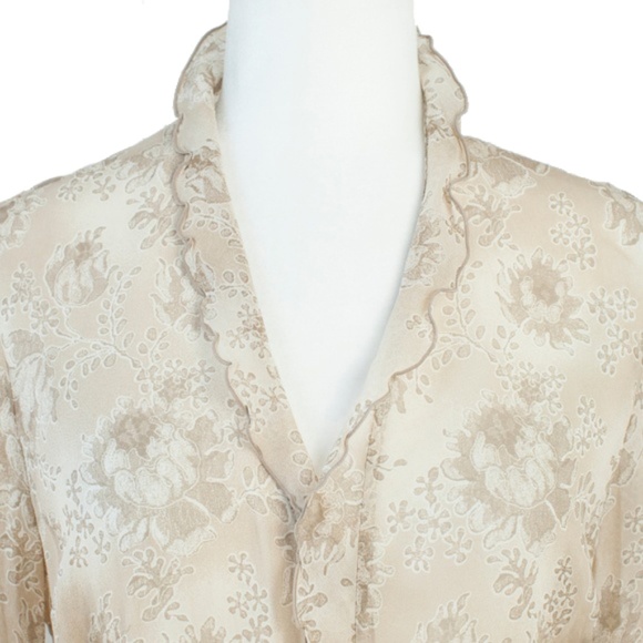 SOLD 🔴 Escada Vintage Sheer Silk Cardigan - Picture 4 of 7